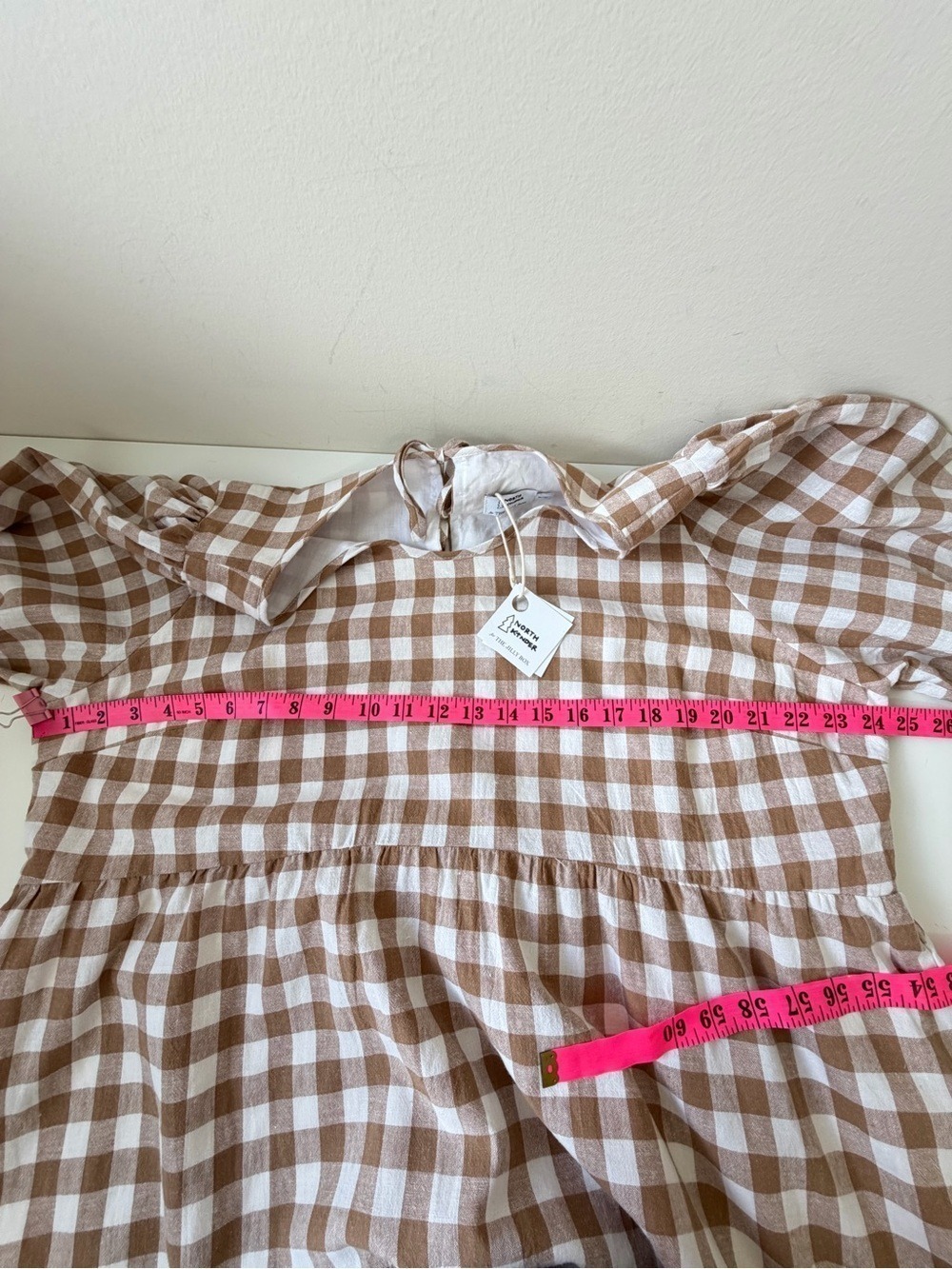 North Kinder Gingham Jilly Dress Size XL - Picture 10 of 12